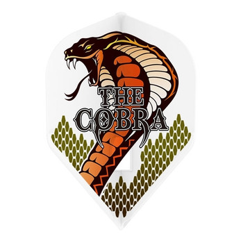 L-Style L1c Jelle Klaasen Cobra V3 Signature Champagne Flights, Standard, White, Version 3, Snake