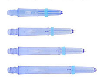 Deep blue Laro dart shafts in extra short through medium lengths Deep blue Laro dart shafts in extra short through medium lengths