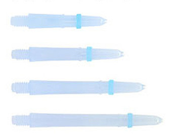 Light blue L-Style dart shafts in four lengths Light blue L-Style dart shafts in four lengths