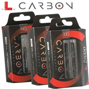 L-Style L-Shaft Carbon Straight Silent Shafts - Clear - 330 L-Style L-Shaft Carbon Straight Silent Shafts - Clear - 330