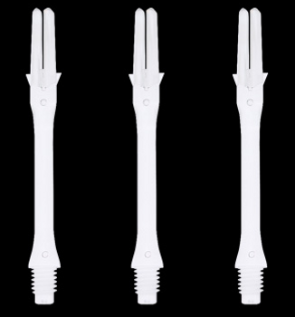 Slim Clear L-Shaft dart shafts in 37mm lengths Slim Clear L-Shaft dart shafts in 37mm lengths