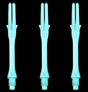 Slim emerald L-Shaft dart shafts in 30mm lengths Slim emerald L-Shaft dart shafts in 30mm lengths