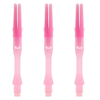 Pink Silent L-Shaft dart shafts in Slim Pink Silent L-Shaft dart shafts in Slim