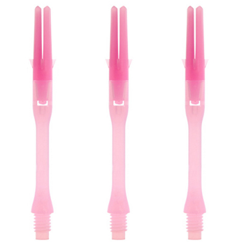 Pink Silent L-Shaft dart shafts in Slim Pink Silent L-Shaft dart shafts in Slim