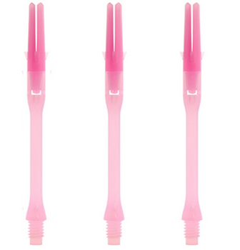 Pink Silent L-Shaft dart shafts in Slim Pink Silent L-Shaft dart shafts in Slim