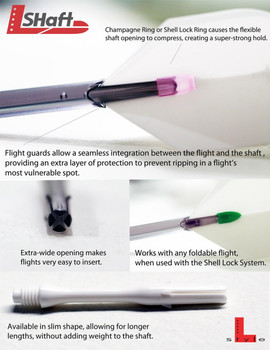 L-Style L-Shaft Straight Locked Clear Black Shafts - 130 L-Style L-Shaft Straight Locked Clear Black Shafts - 130