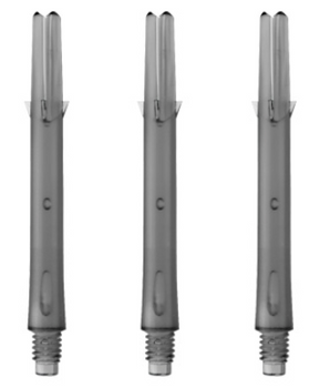 Straight Clear Black L-Shaft dart shafts 330 length Straight Clear Black L-Shaft dart shafts 330 length