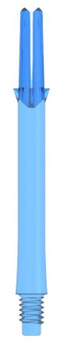 L-Style L-Shaft Straight Locked Clear Blue Dart Shafts - 330, Medium L-Style L-Shaft Straight Locked Clear Blue Dart Shafts - 330, Medium