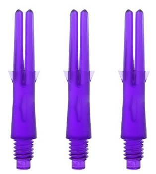 Straight purple L-Shaft dart shafts in 13mm lengths Straight purple L-Shaft dart shafts in 13mm lengths