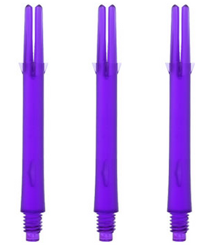 Straight purple L-Shaft dart shafts in 33mm lengths Straight purple L-Shaft dart shafts in 33mm lengths