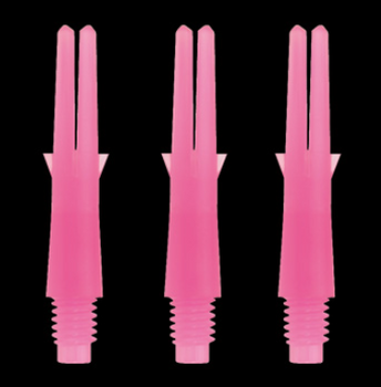 Straight Shocking Pink L-Shaft dart shafts 130 length Straight Shocking Pink L-Shaft dart shafts 130 length