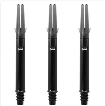 Spinning straight black L-Shaft dart shafts Spinning straight black L-Shaft dart shafts