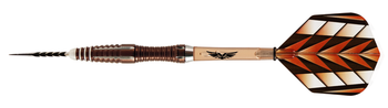 Shot Tribal Weapon 1 Series Fixed Point Steel Tip Darts - 25g, Tribal Graphics, 90% Tungsten, Front Weighted, loaded Shot Tribal Weapon 1 Series Fixed Point Steel Tip Darts - 25g, Tribal Graphics, 90% Tungsten, Front Weighted, loaded