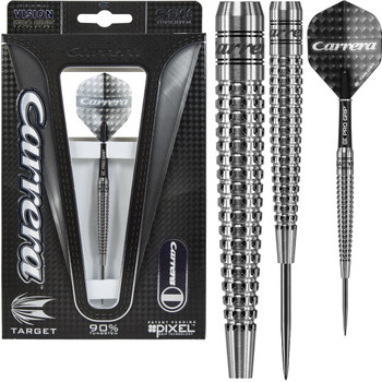 Carrera C17 Steel Tip Darts | Pixel Grip, 22g | Target Darts