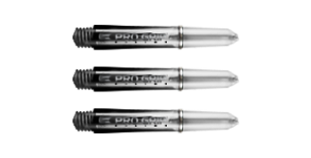 Target Pro Grip Vision Shafts - Clear Black Short Target Pro Grip Vision Shafts - Clear Black Short