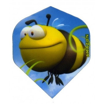 Amazon standard dart flight with a cartoon bee Amazon standard dart flight with a cartoon bee