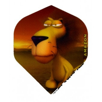 Amazon dart flights with a cartoon lion, standard shape Amazon dart flights with a cartoon lion, standard shape
