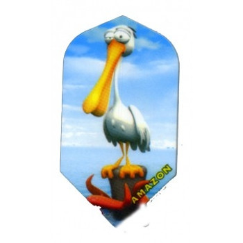 Slim Amazon dart flight with a pelican draphic Slim Amazon dart flight with a pelican draphic