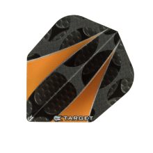 Target Vision Black Metal Vent with Dual Orange Accent - Shape