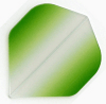 Vignette Poly Standard Dart Flights - Clear to Green