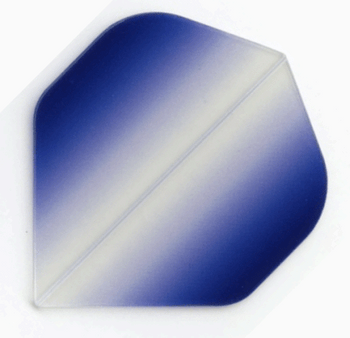 Vignette Poly Standard Dart Flights - Clear to Royal Blue