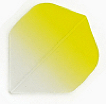 Vignette Poly Standard Dart Flights V2 - Clear to Yellow
