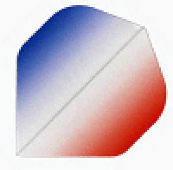 Vignette Poly Standard Dart Flights V2 - Red, White & Clear