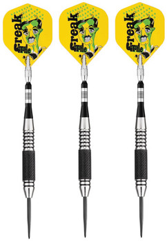 Viper Freak steel tip darts with Spinster aluminum shafts, half-knurl grip Viper Freak steel tip darts with Spinster aluminum shafts, half-knurl grip