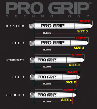 Target Pro Grip Vision Shafts - Clear Orange Medium