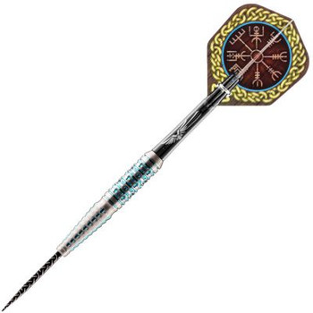 Viking Drakkar Steel Tip Dart Set-Back Weighted 90% Tungsten Barrels - 23g Viking Drakkar Steel Tip Dart Set-Back Weighted 90% Tungsten Barrels - 23g