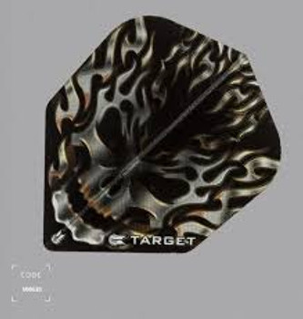 Target Vision Black Flaming Skull No.6 Flights Target Vision Black Flaming Skull No.6 Flights