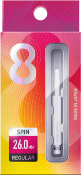 Target 8 Flight Spinning Shaft Intermediate Clear (26mm) Target 8 Flight Spinning Shaft Intermediate Clear (26mm)