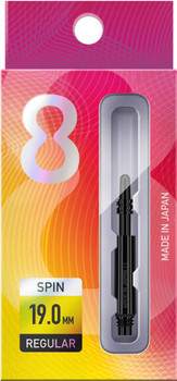 Target 8 Flight Spinning Shaft Short Black (19mm) Target 8 Flight Spinning Shaft Short Black (19mm)