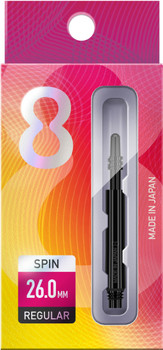 Target 8 Flight Spinning Shaft Intermediate Black (26mm) Target 8 Flight Spinning Shaft Intermediate Black (26mm)