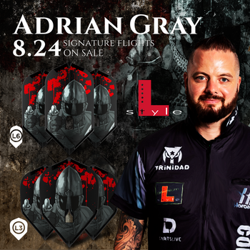 L-style Champagne Adrian Gray Flights - L3C Small Standard L-style Champagne Adrian Gray Flights - L3C Small Standard