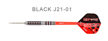 ONE80 Black J 21 - BJ21-01 - 90% Tungsten Steel Tip - 23g ONE80 Black J 21 - BJ21-01 - 90% Tungsten Steel Tip - 23g