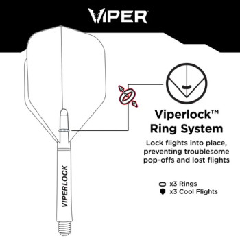 Viper Cool Flights Molded - Red Standard Viper Cool Flights Molded - Red Standard