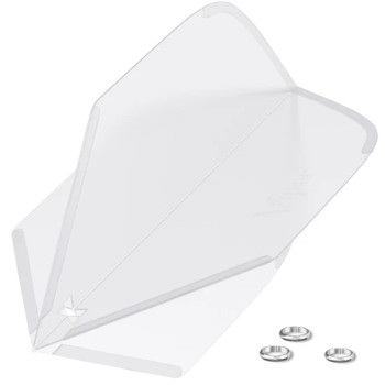 Viper Cool Flights Molded - Clear White Standard Viper Cool Flights Molded - Clear White Standard