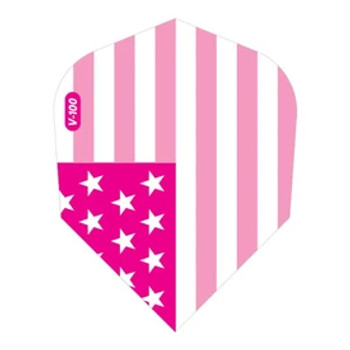 V-100 Flights Standard American Flag Pink Metallic Traditional V-100 Flights Standard American Flag Pink Metallic Traditional