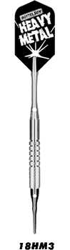 Bottelsen Heavy Metal soft tip dart with long barrel, slim flight Bottelsen Heavy Metal soft tip dart with long barrel, slim flight