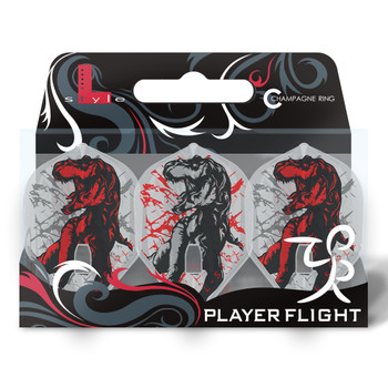 L-style Michi Unterbuchner V.3 "T-Rex" Standard Pro L1 Champagne Flights - Clear White L-style Michi Unterbuchner V.3 "T-Rex" Standard Pro L1 Champagne Flights - Clear White