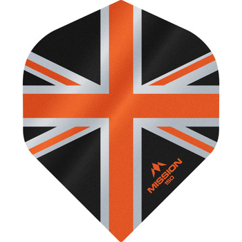 Mission - Alliance - Union Jack Flights - No2 (Standard) - 150 Micron - Black with Orange