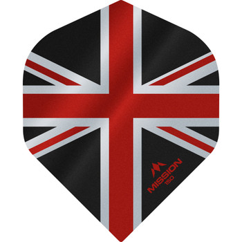 Mission - Alliance - Union Jack Flights - No2 (Standard) - 150 Micron - Black with Red