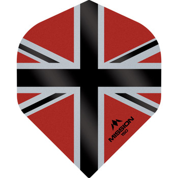 Mission - Alliance-X - Union Jack Flights - No2 (Standard) - 150 Micron - Red with Black