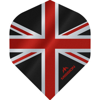 Mission - Alliance - Union Jack Flights - No2 (Standard) - 100 Micron - Black with Red