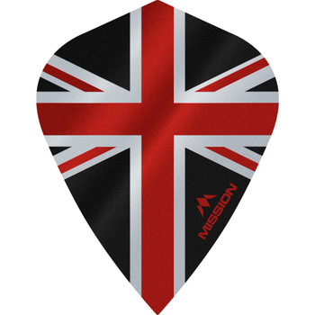 Mission - Alliance - Union Jack Flights - Kite - 100 Micron - Black with Red Mission - Alliance - Union Jack Flights - Kite - 100 Micron - Black with Red
