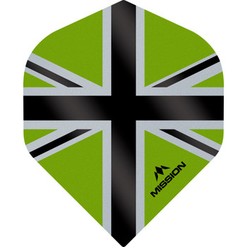Mission - Alliance-X - Union Jack Flights - No2 (Standard) - 100 Micron - Green with Black