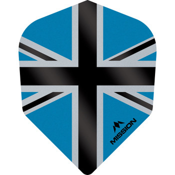 Mission - Alliance-X - Union Jack Flights - No6 (Small Standard) - 100 Micron - Blue with Black