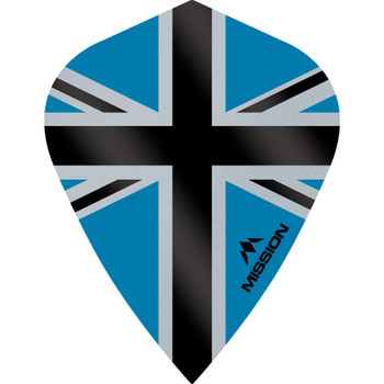 Mission - Alliance-X - Union Jack Flights - Kite - 100 Micron - Blue with Black Mission - Alliance-X - Union Jack Flights - Kite - 100 Micron - Blue with Black