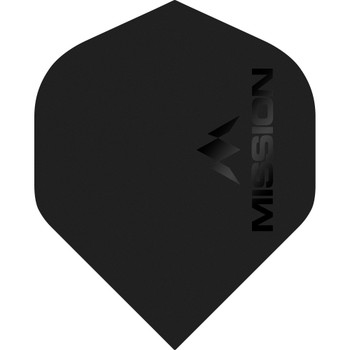 Mission Logo - Flights - 100 Micron - UV Finish - No2 (Standard) - Matte Black
